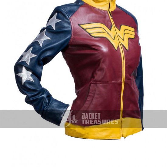 Wonder Woman Costume Leather Jacket