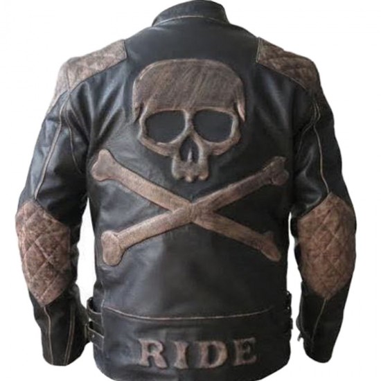 New Men’s Biker Reinforced Vintage Distressed Skull Leather Jacket New Men’s Biker Reinforced Vintage Distressed Skull Leather Jacket