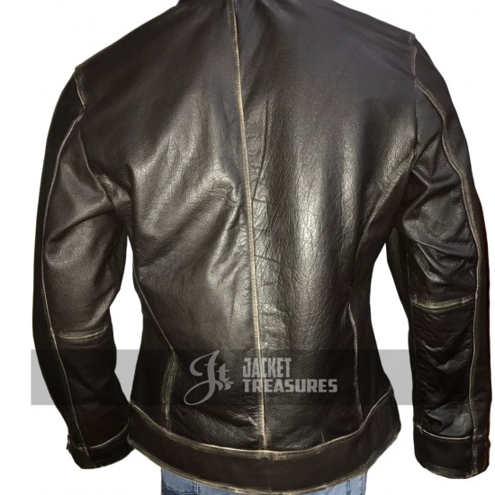 New Men's Motorcycle Vintage Cafe Racer Distressed Jacket New Men's Motorcycle Vintage Cafe Racer Distressed Jacket