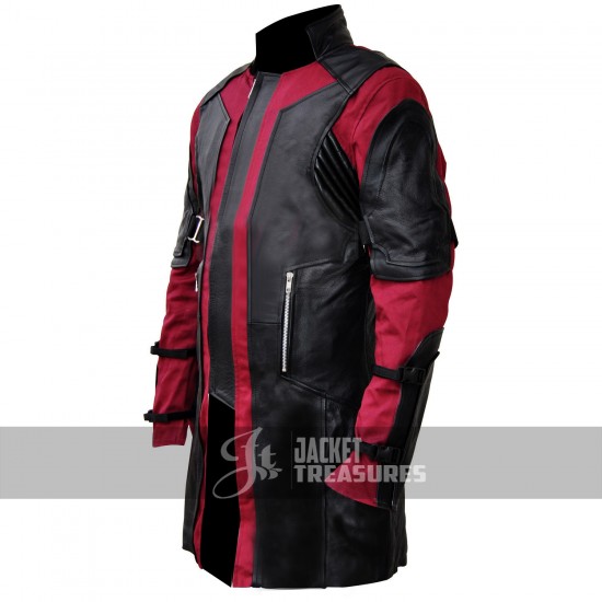 Hawkeye The Avengers Jeremy Renner Leather Jacket Coat