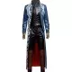 Devil May Cry 3 Vergil Blue Leather Trench Coat Devil May Cry 3 Vergil Blue Leather Trench Coat