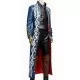 Devil May Cry 3 Vergil Blue Leather Trench Coat Devil May Cry 3 Vergil Blue Leather Trench Coat