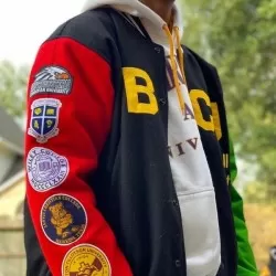 Mens Kevin Cole World HBCU Letterman Jacket