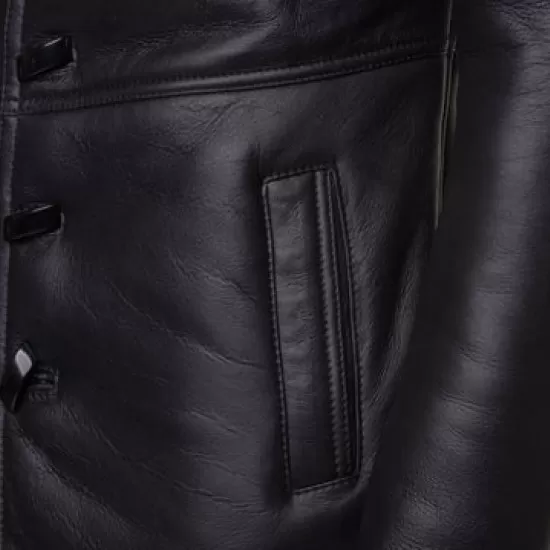 Real Shearling Coat inspired by Ryan Gosling's Blade Runner 2049 Trench Coat
