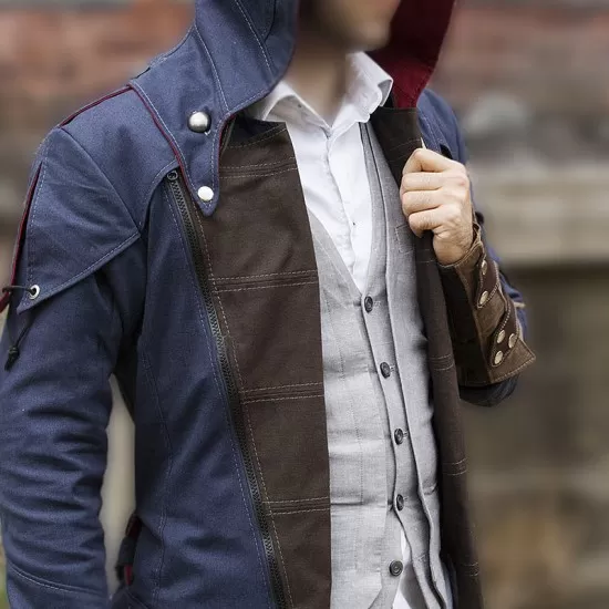Unity Arno Victor Dorian Assassin's Creed Denim Cosplay Hoodie Coat Unity Arno Victor Dorian Assassin's Creed Denim Cosplay Hoodie Coat